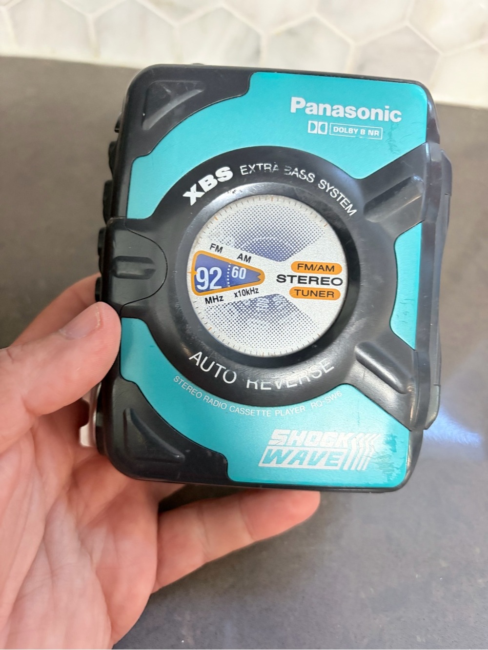 Panasonic Portable Cassette Player - Teal & Black